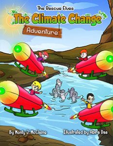 Book front cover - The Rescue Elves - The Climate Change Adventure